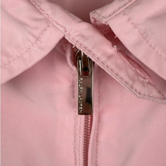 Ralph Lauren Golf Pink Full Zip Collar Cinched Waist Jacket w/ Pockets - Large - Picture 4 of 9